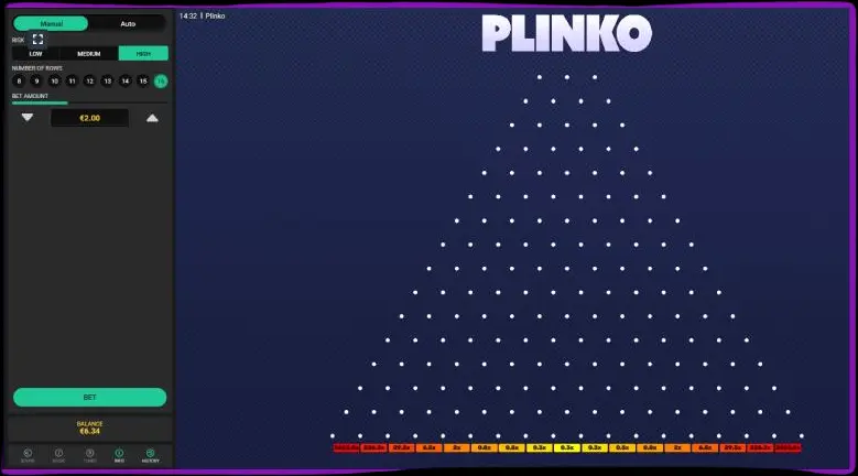 Plinkoの基本ルール